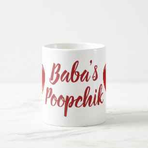 De Café O Poopchik do babá & caneca ucraniana dos coraç