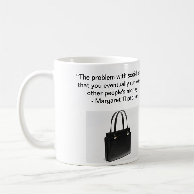 De Café O problema com socialismo - Sra. Thatcher Caneca (Esquerda)