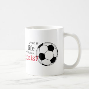 De Café O que é vida sem a caneca do futebol dos objetivo