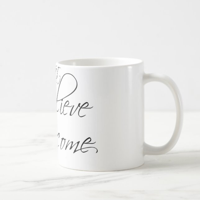De Café O que eu acredito, eu transformo-me caneca (Direita)