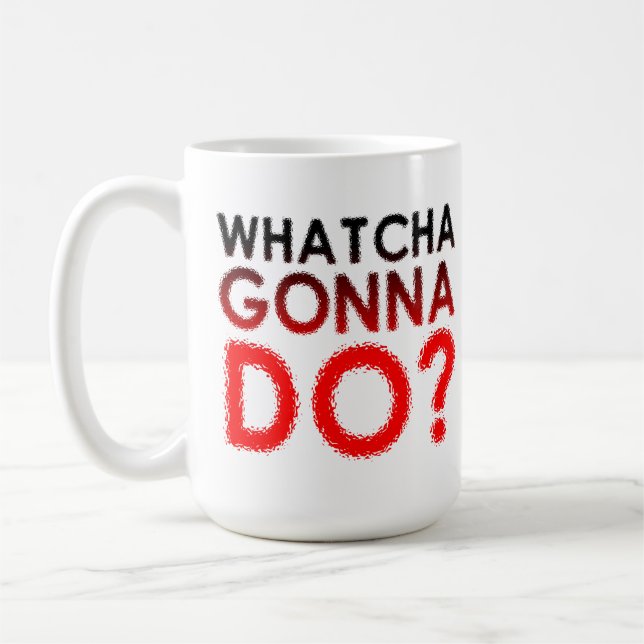 De Café O Que Você Vai Fazer Caneca Divertida (Esquerda)