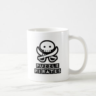 De Café O quebra-cabeça pirateia a caneca do crânio