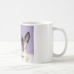De Café O riso Siamese "quem Fluffed" a caneca