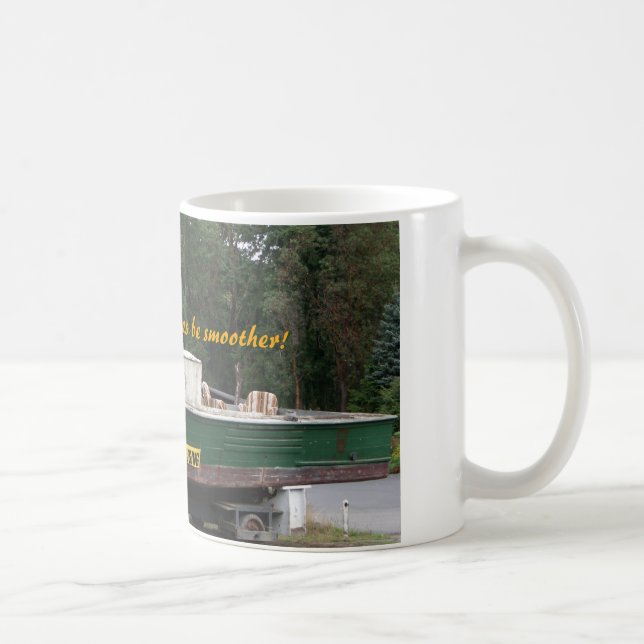 De Café O Smoother cruza caneca engraçada (Direita)