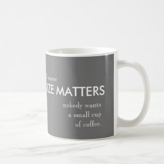 De Café o tamanho importa caneca