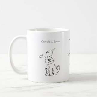 De Café O terrier bonito obtem logo a caneca boa