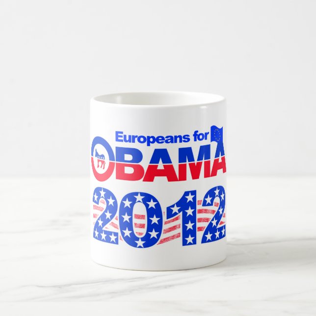 De Café OBAMA 2012 caneca (Centro)