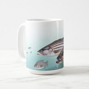 De Café Oceano que pesca a caneca do mar dos peixes do