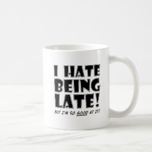 De Café Odeio Ser Bom em Piadas Tardias Caneca Divertida