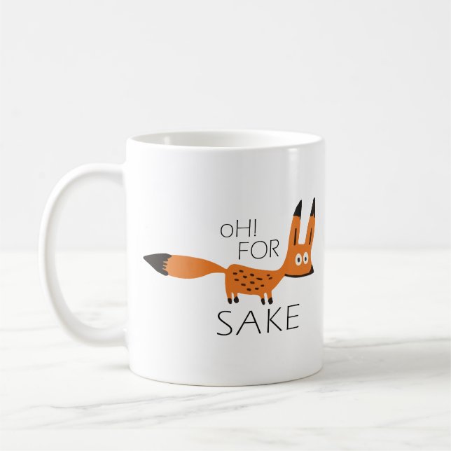 De Café Oh para a causa do Fox! Caneca (Esquerda)
