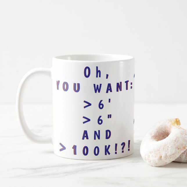De Café Oh, você quer...! Caneca (Com Donut)