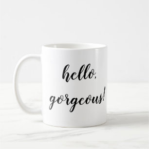 De Café olá caneca linda