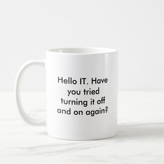 De Café Olá! ELE caneca (Esquerda)