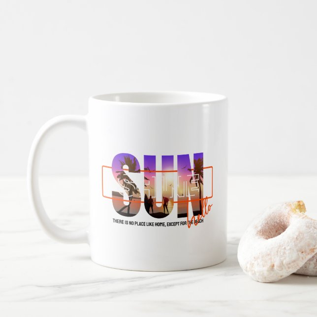 De Café Olá Sunshine | Caneca Clássica #11 (Com Donut)