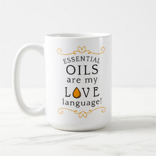 De Café Óleos São Minha Linguagem do Amor Caneca Amarelo/D