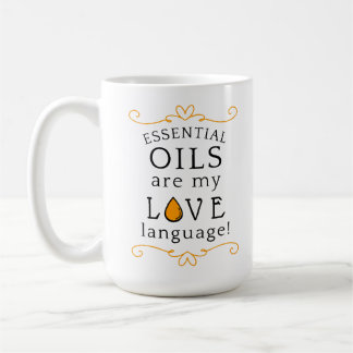 De Café Óleos São Minha Linguagem do Amor Caneca Amarelo/D