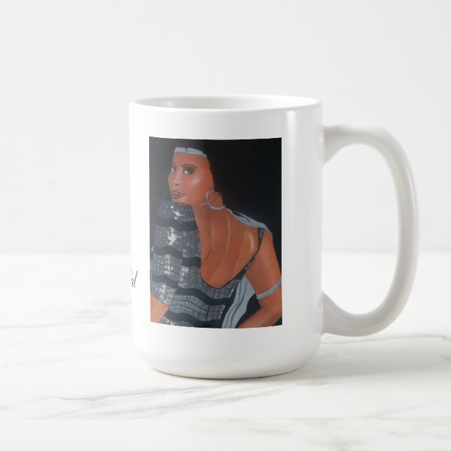 De Café Olhando a boa caneca do afro-americano (Direita)