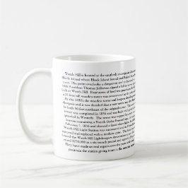 De Café Olhe o farol do monte, Rhode - caneca da ilha