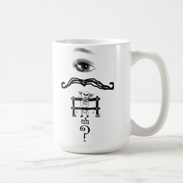 De Café Olho, bigode, ovelha, caneca (Direita)