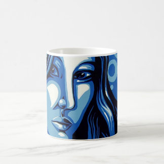 De Café Olhos da safira - caneca