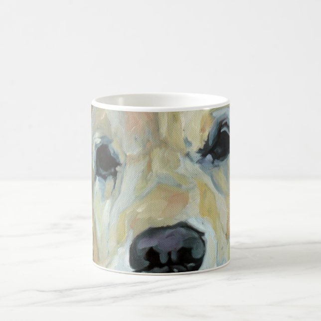 De Café Olhos do golden retriever e caneca da arte do (Centro)