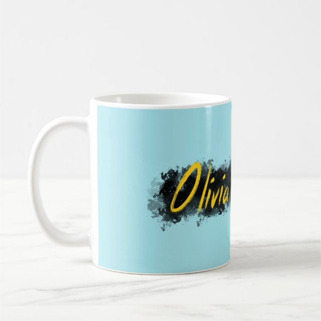 De Café Olivia - seu nome na caneca - o melhor kuandika do (Esquerda)
