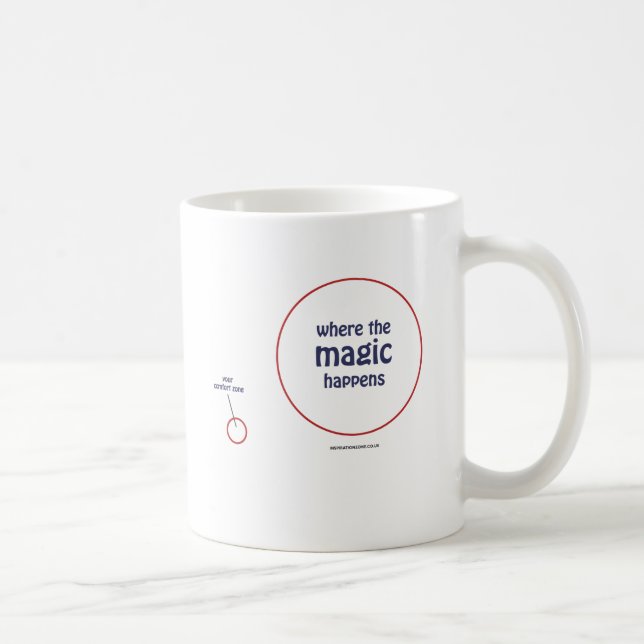 De Café "Onde a mágica acontece" caneca (Direita)
