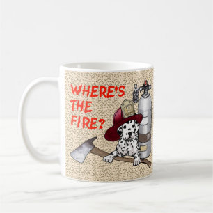 De Café Onde está o bombeiro caneca