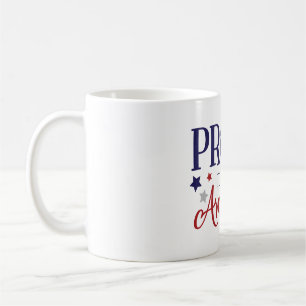 De Café Orgulho da nova caneca cidadã americana com bandei