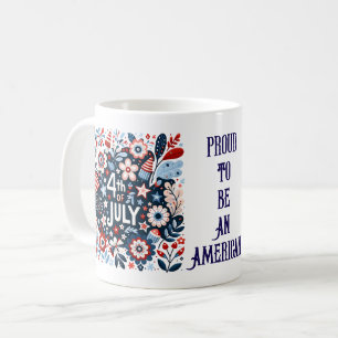 De Café Orgulhoso por ser um americano - Caneca do Dia 4 d