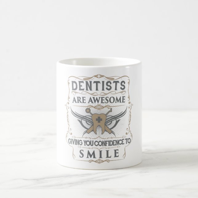 De Café Os "dentistas são" caneca impressionante (Centro)