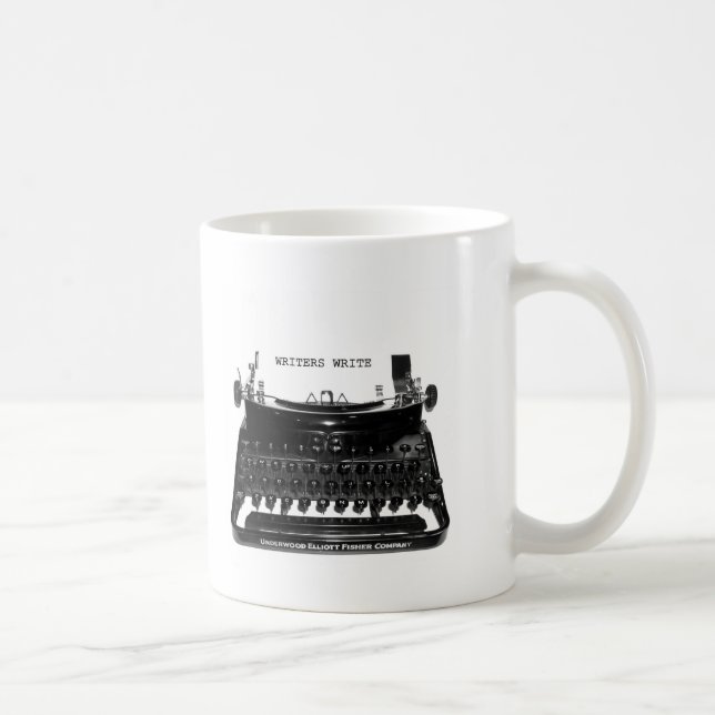 De Café Os ESCRITORES ESCREVEM a caneca do escritor (Direita)