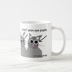 De Café os gatos são caneca assustador