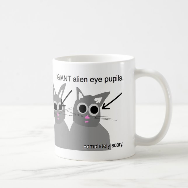 De Café os gatos são caneca assustador (Direita)