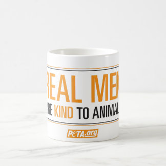 De Café Os homens reais são amáveis à caneca dos animais