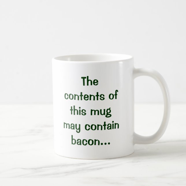 De Café Os índices desta caneca podem conter o bacon… (Direita)