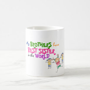 De Café Os irmãos têm a melhor irmã - caneca do amor do