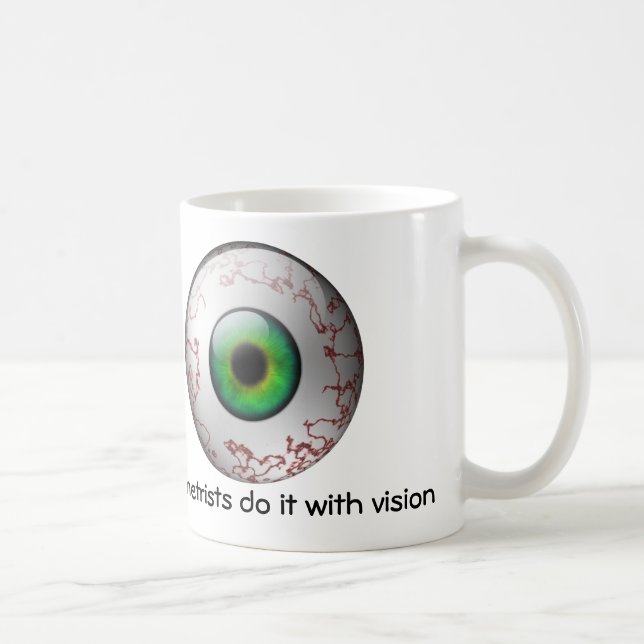 De Café Os optometristas fazem-no com caneca da visão (Direita)