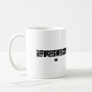 De Café Os refugiados dão boas-vindas à caneca
