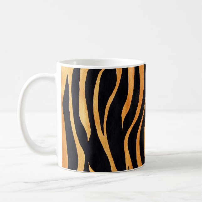 De Café Ouro animal do impressão e caneca preta (Esquerda)
