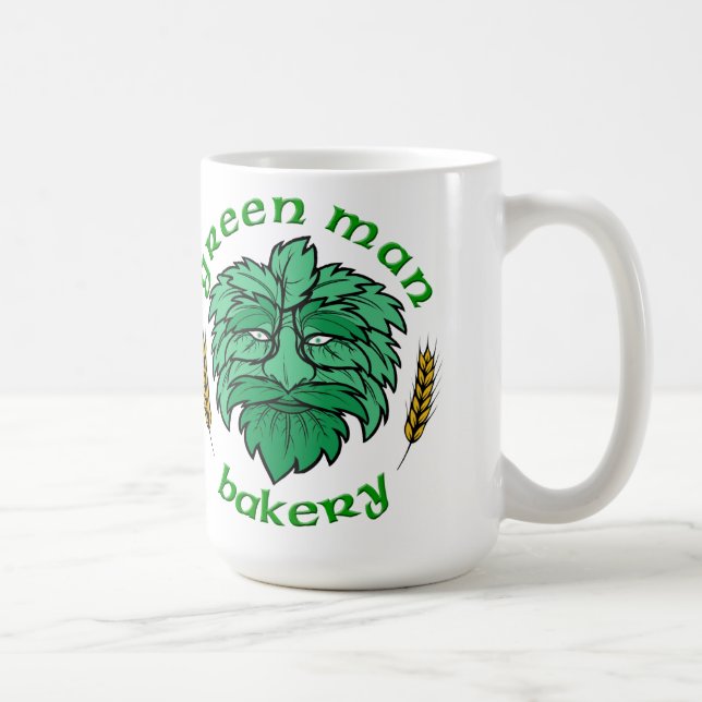 De Café Padaria do homem verde - caneca do glúten do amor (Direita)