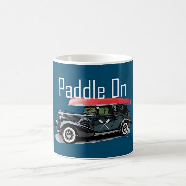 De Café Paddle Na Design Clássica Do Carro - Caneca Clássi (Centro)