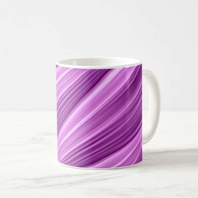 De Café padrão abstrato contínuo em caneca (Frente Esquerda)
