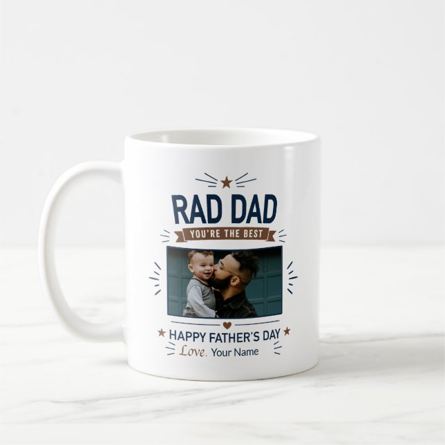 De Café Pai Radical - Você É O Melhor caneca do Dia dos Pa (Esquerda)