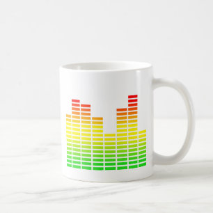 De Café Painel Equalizador LED Caneca Divertida Humor
