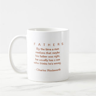De Café PAIS com a CANECA fatherly das citações