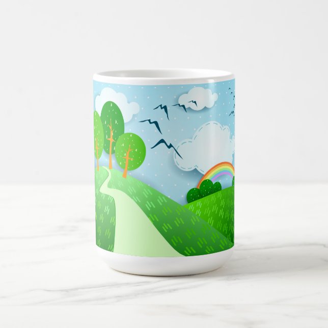 De Café Paisagem fantasiosa, caneca (Centro)