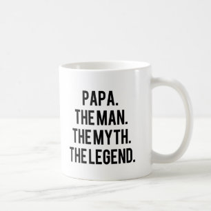 De Café Papá o homem o mito a caneca engraçada da legend