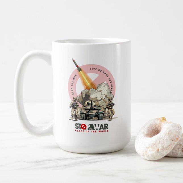 De Café Pare a Guerra | Caneca Clássica #15 (Com Donut)