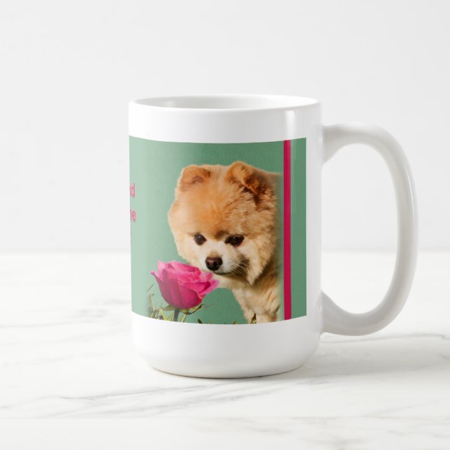 De Café Pare e cheire a caneca dos rosas (Direita)